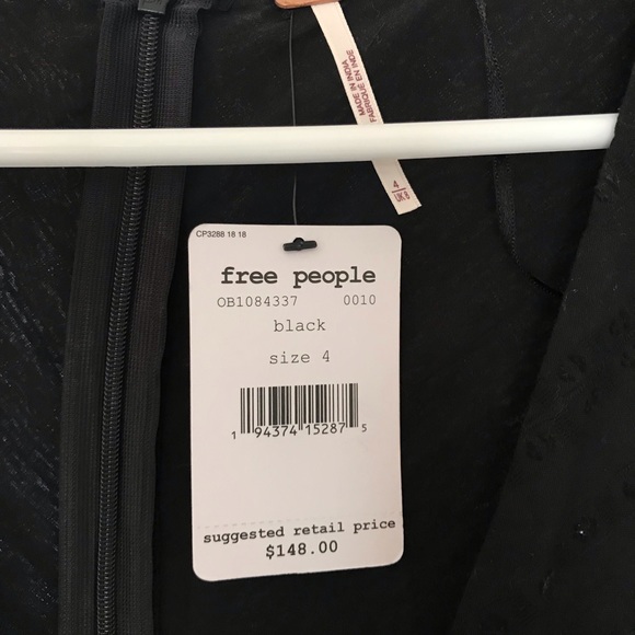 Free People Mini Black Dress - Picture 4 of 4